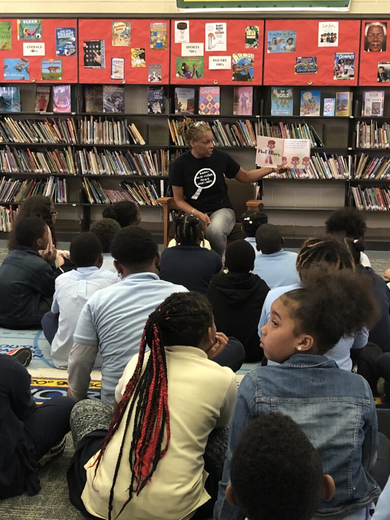 Students being read to